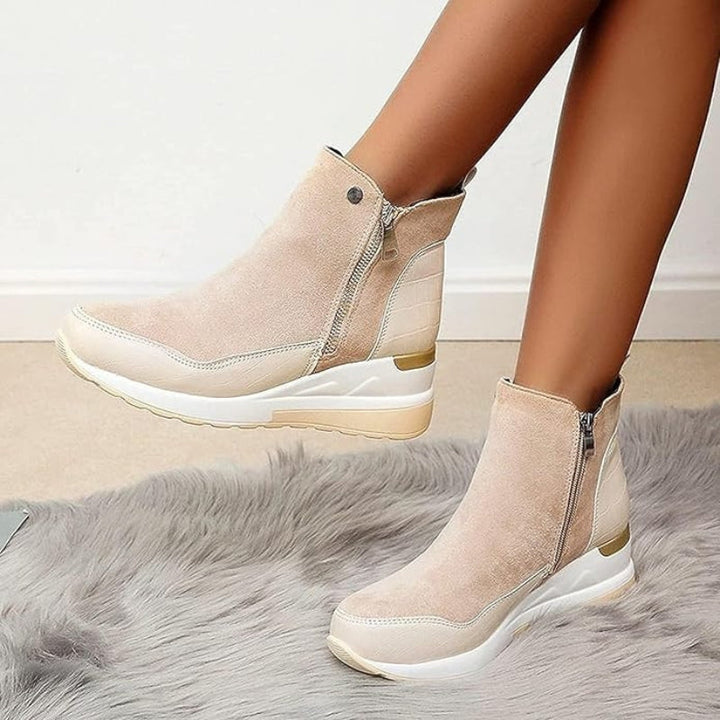 Orthopädische Leder Damen Stiefeletten - Emma