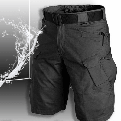 Outdoor-Shorts für Herren mit Multifunktionstaschen und Gürtel