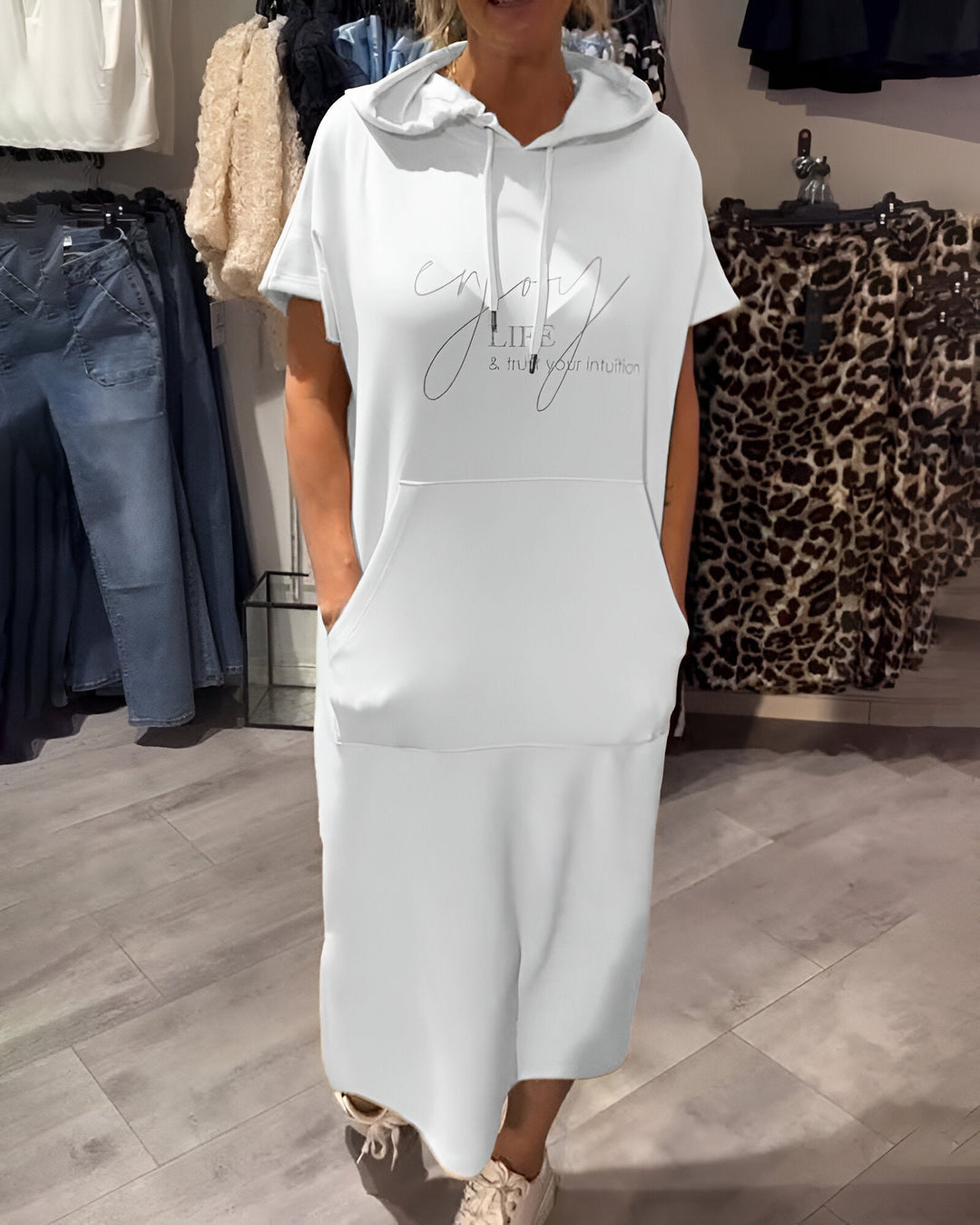 LORAVINE - Kapuzen Freizeitkleid