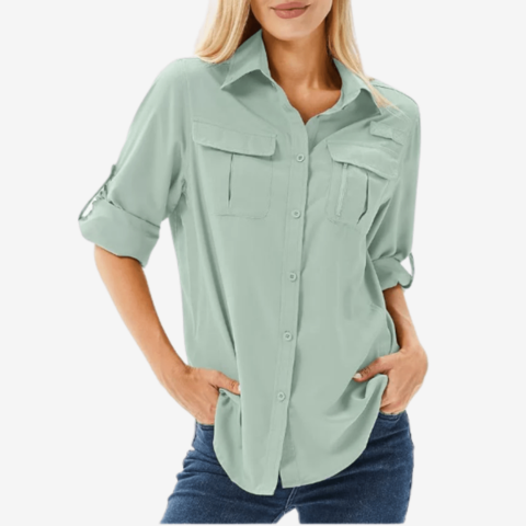 Atmungsaktive Wandershirt für Damen | Lange Ärmel