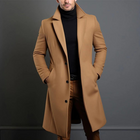 Herren Winterjacke Formal Lange Jacke Woll-Look
