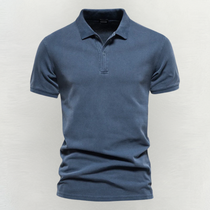 Stilvolles Herren-Poloshirt kurzarm mit Knopfleiste