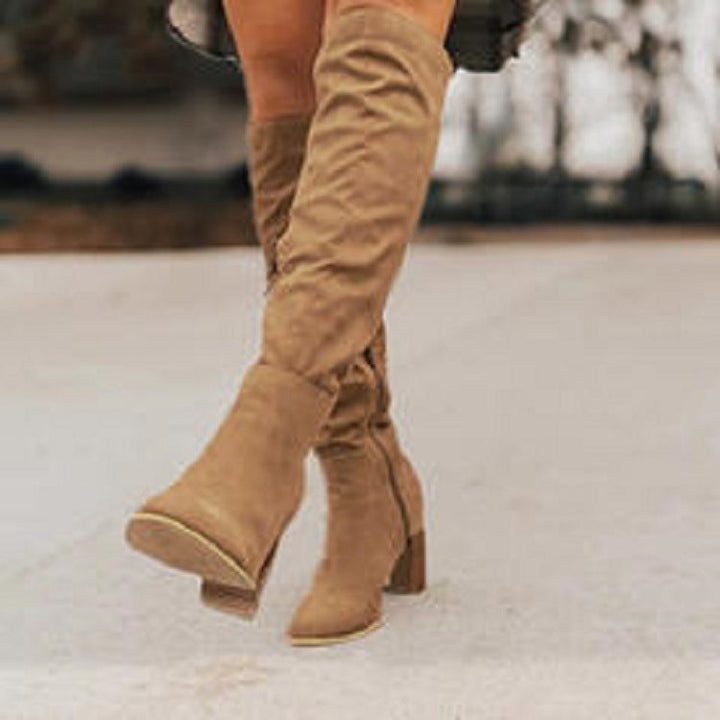 Damen hohe Stiefel mit eleganter, zeitloser Ausstrahlung