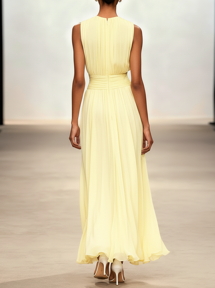 Crisha | Gerafftes A-Linien-Kleid