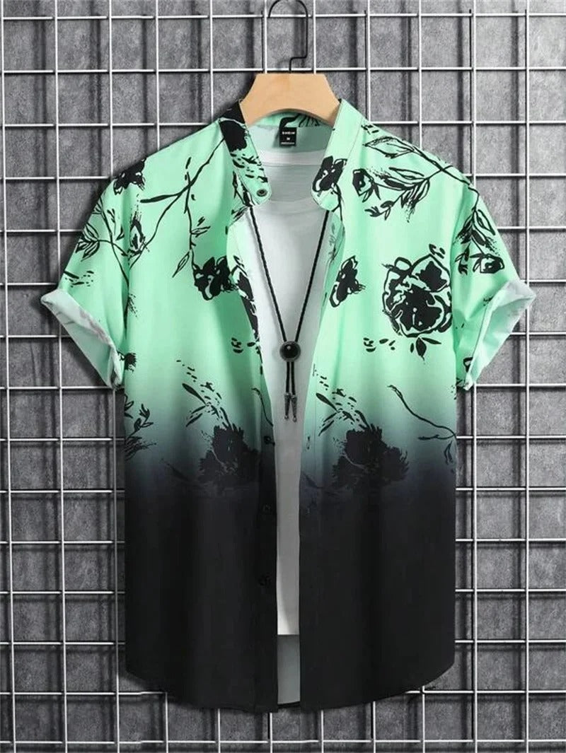 Tropisches 3D-Blumen-Hawaii-Hemd – Stil und Komfort in einem