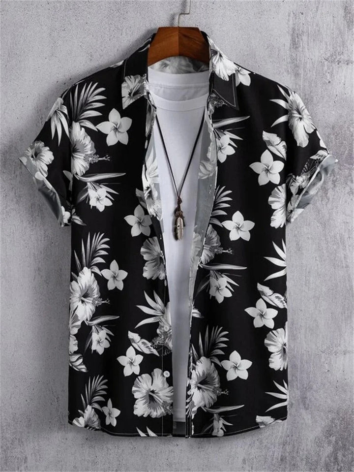 Tropisches 3D-Blumen-Hawaii-Hemd – Stil und Komfort in einem