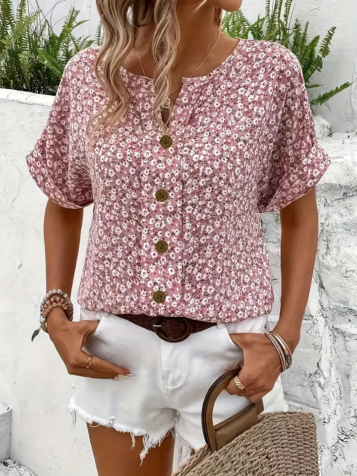 VIRELLEA - Elegante Bluse mit floralem Muster