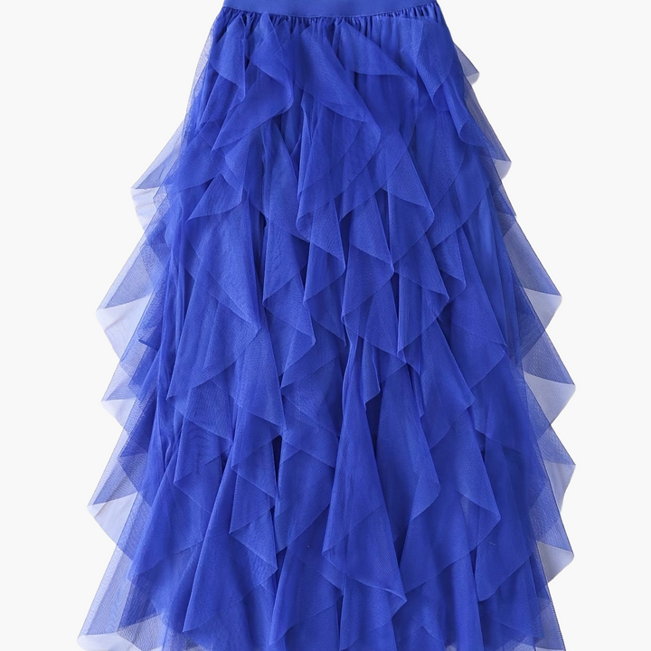 Damenrock Elegante Mehrlagige Volant Romantisches Festkleid