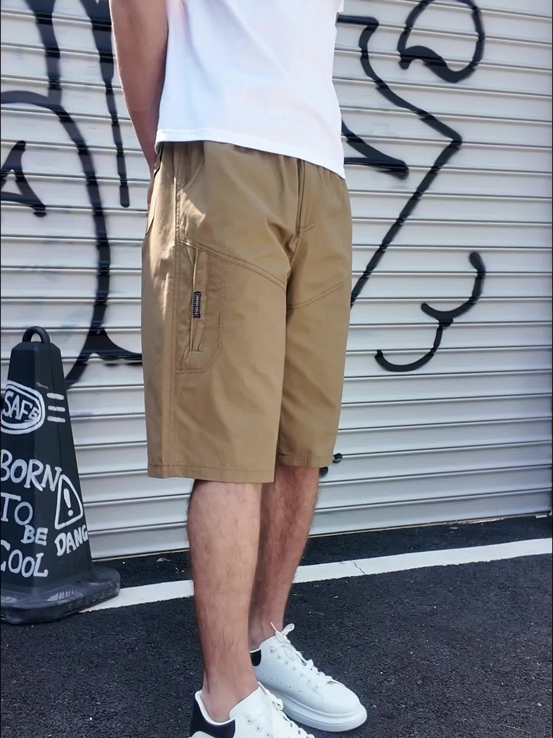 Herren-Bermudashorts mit Taschen für die alltägliche Freizeit