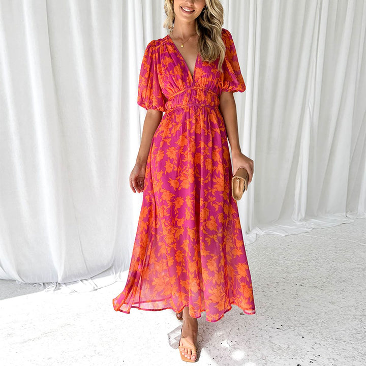 Elegantes, fließendes Kleid für Frauen | Maxi