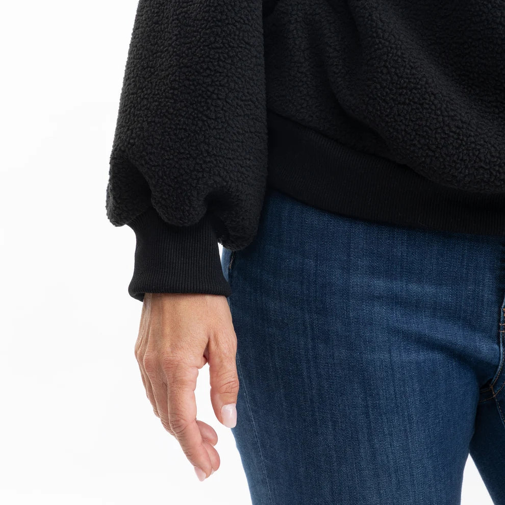 Marisabel | Damen Fleece Haustier Sling Hoodie mit Fronttasche