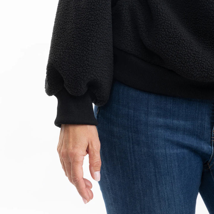 Marisabel | Damen Fleece Haustier Sling Hoodie mit Fronttasche