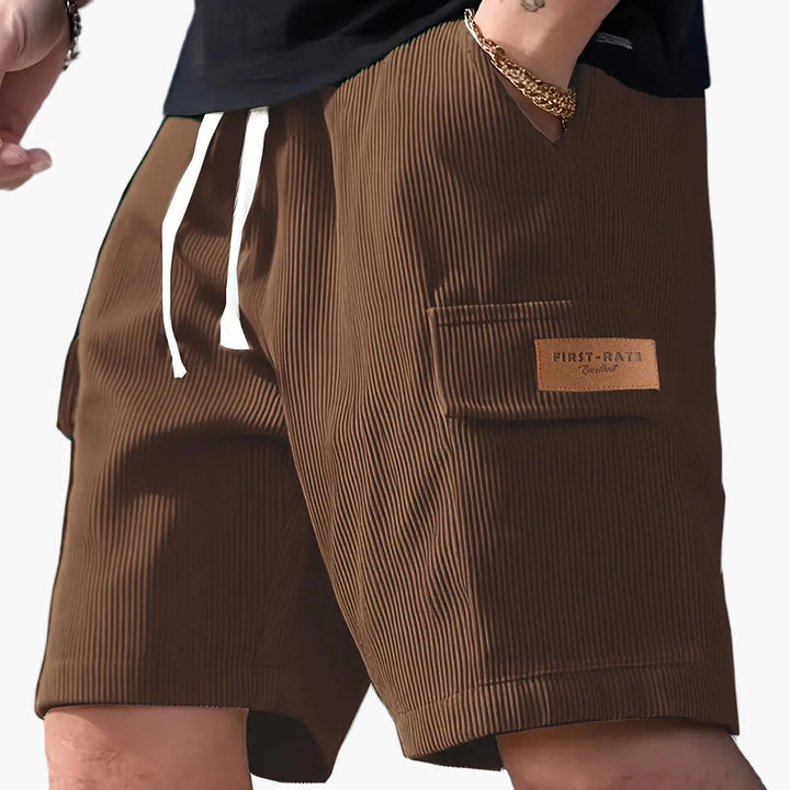 Herren-Shorts mit Kordelzug und normaler Passform für den täglichen Gebrauch
