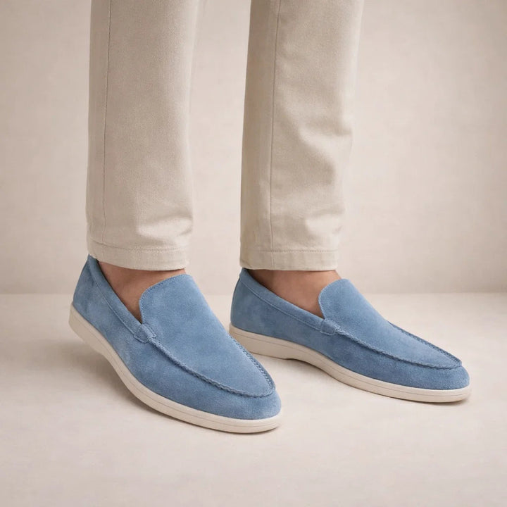 Lässige Slipper Herren Regular Fit Obermaterial aus Leder Schlupfschuh