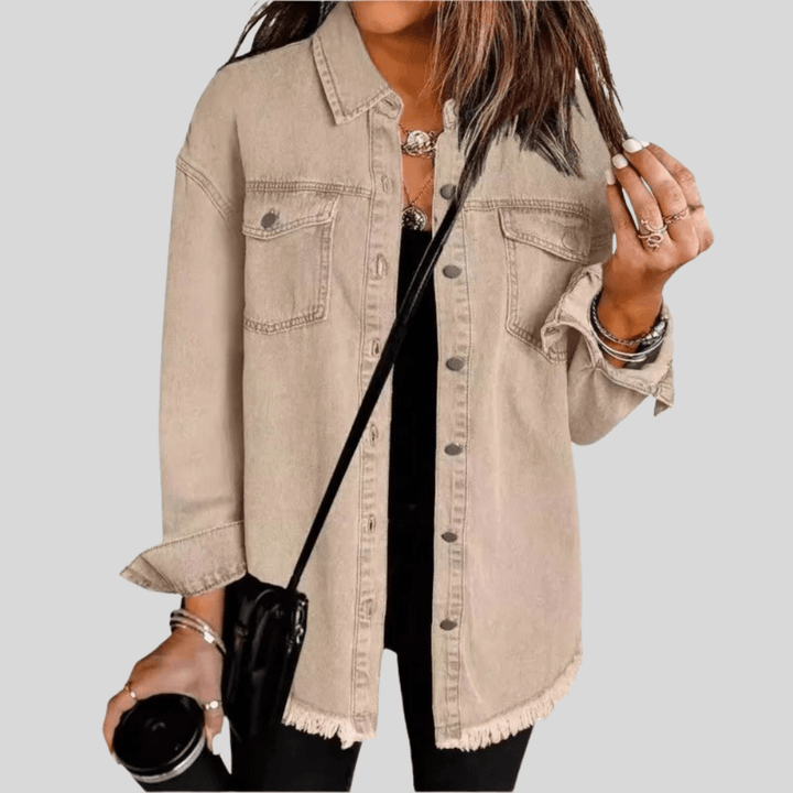 Gewaschene Shirtjacke