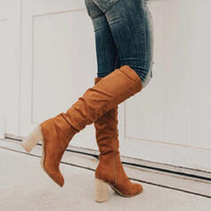 Damen hohe Stiefel mit eleganter, zeitloser Ausstrahlung