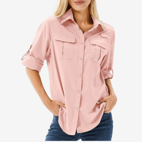 Atmungsaktive Wandershirt für Damen | Lange Ärmel