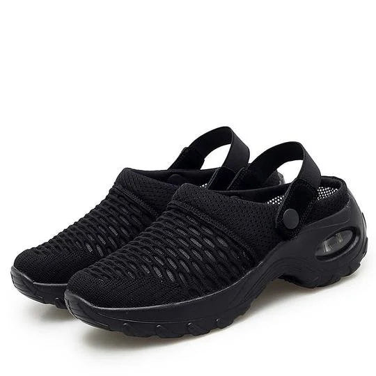 Henrike - Damen Slip-On Sneaker mit Mesh und Riemen