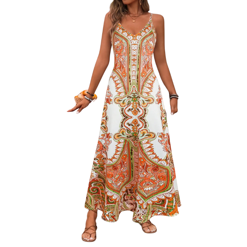 TRISH – Elegantes ärmelloses Kleid mit floralem Druck
