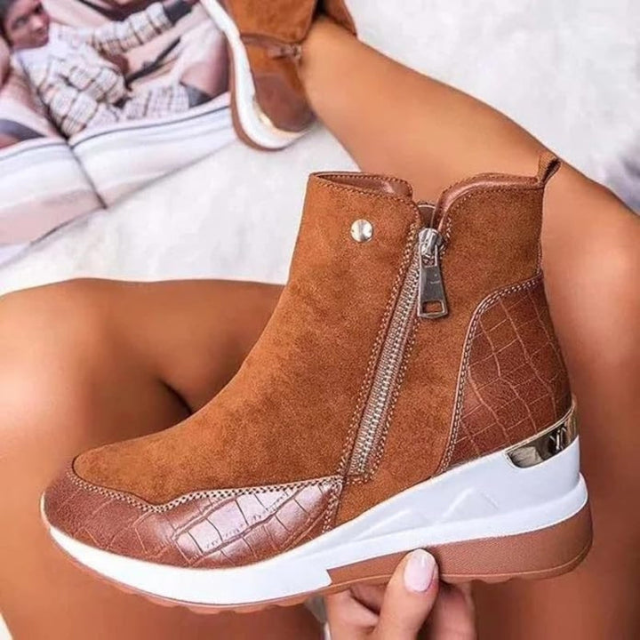 Orthopädische Leder Damen Stiefeletten - Emma