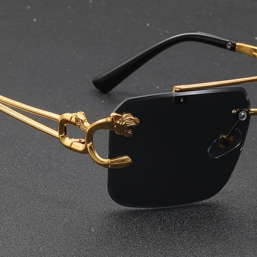 Retro-Stil Rahmenlose Sonnenbrille für Herren | Ideal für den täglichen Gebrauch im Freien