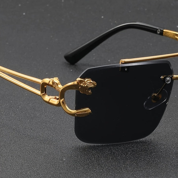 Retro-Stil Rahmenlose Sonnenbrille für Herren | Ideal für den täglichen Gebrauch im Freien
