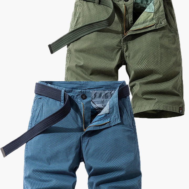 Herren-Bermudashorts mit Gürtel für Sommer- und Outdoor-Aktivitäten