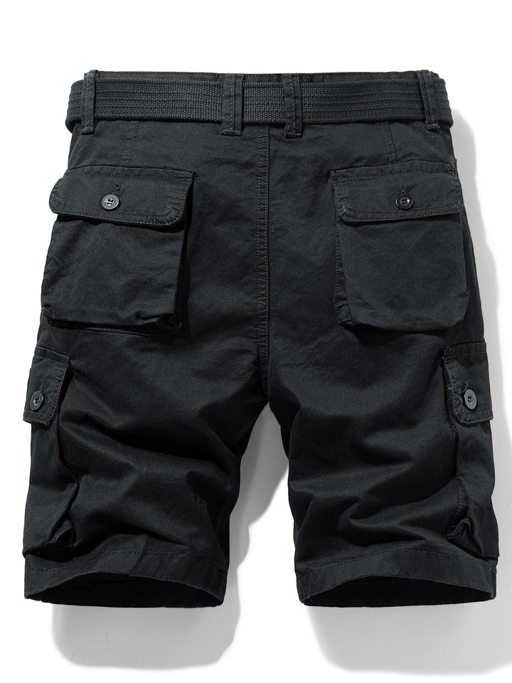Lässige Cargo-Shorts für Herren mit Gürtel und Taschen