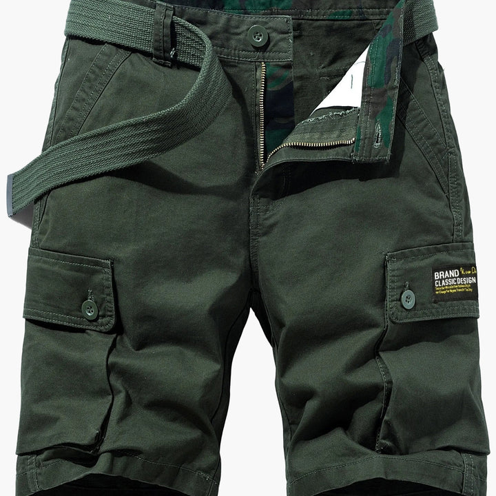 Lässige Cargo-Shorts für Herren mit Gürtel und Taschen
