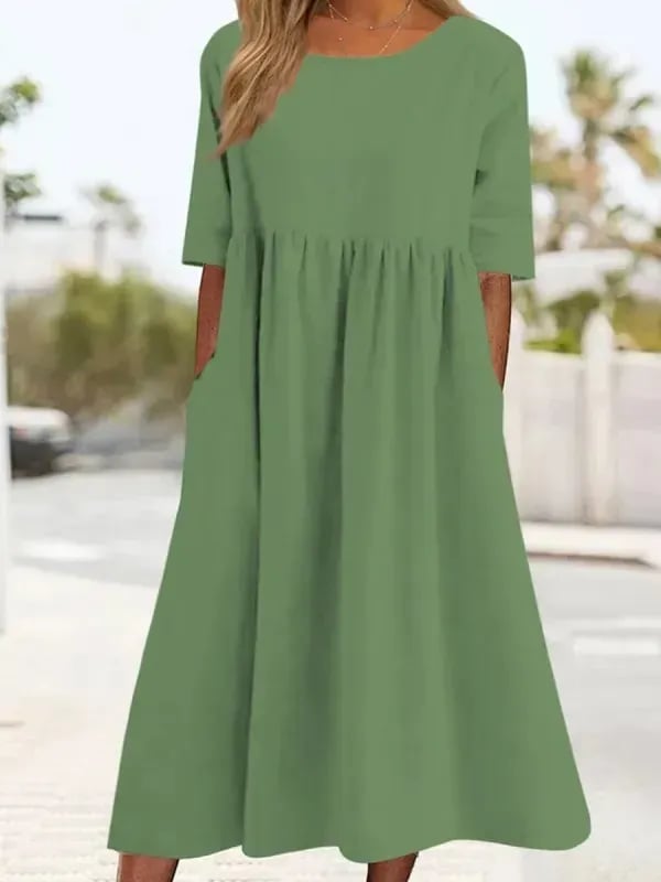 Lässiges Damenkleid | Midi