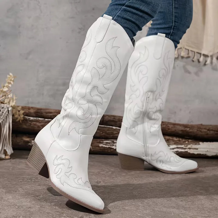 Cowboy-Stiefel mit Stickerei