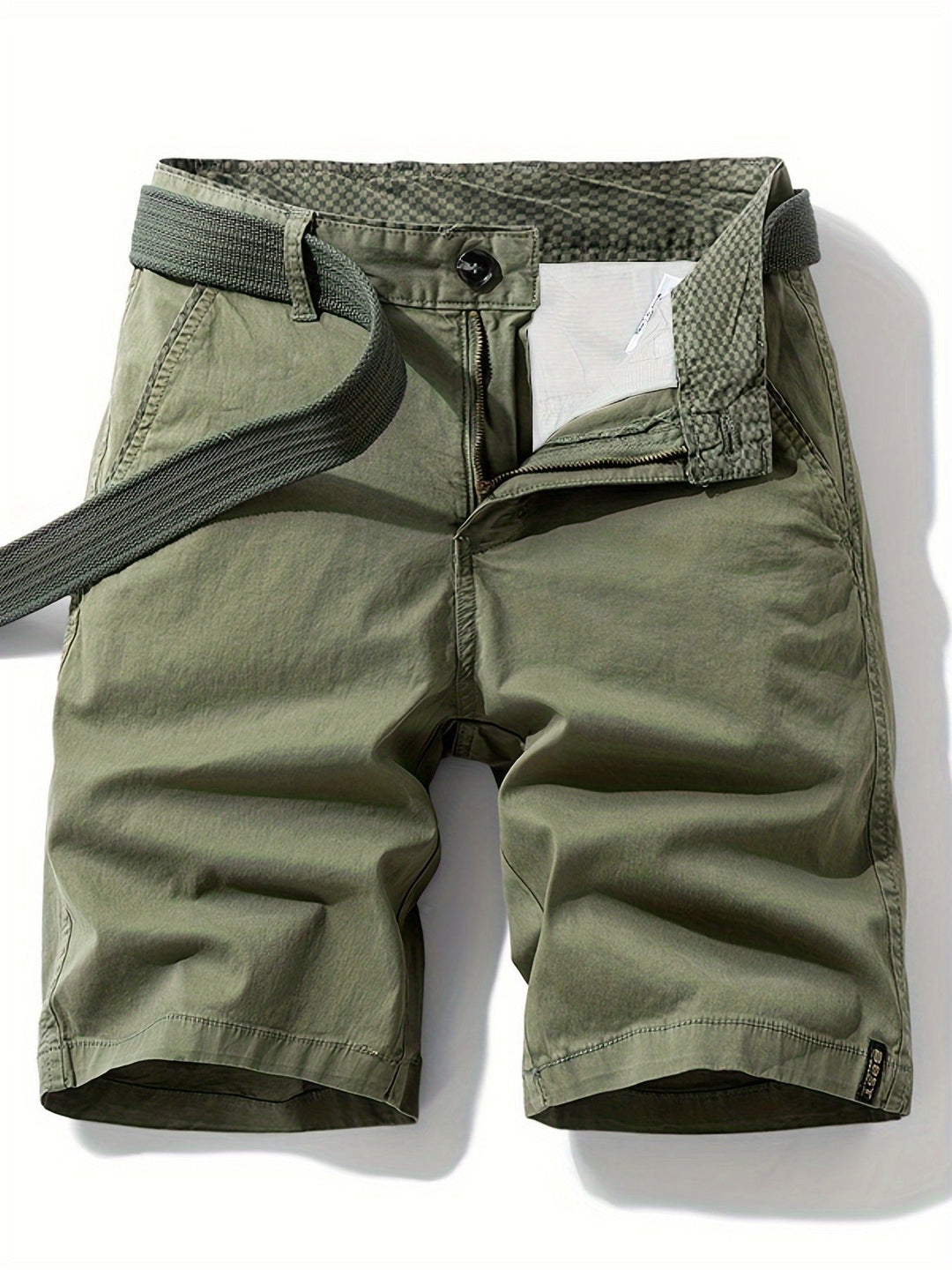 Herren-Bermudashorts mit Gürtel für Freizeit &amp; Urlaub