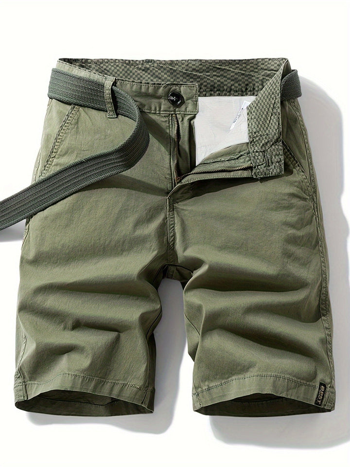 Herren-Bermudashorts mit Gürtel für Freizeit &amp; Urlaub