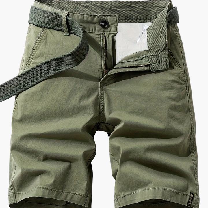 Herren-Bermudashorts mit Gürtel für Freizeit &amp; Urlaub