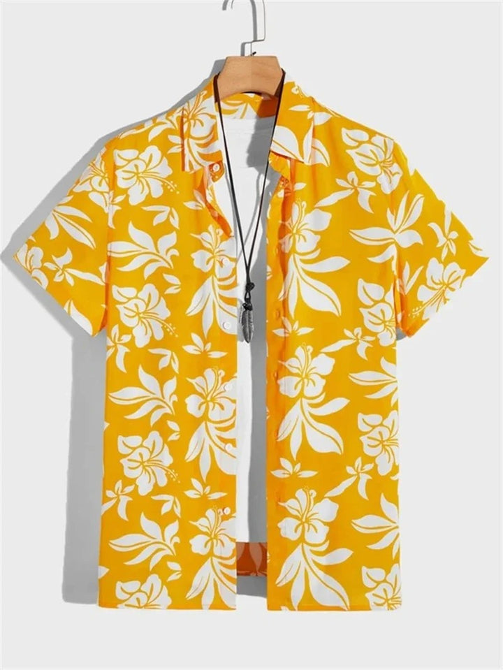 Tropisches 3D-Blumen-Hawaii-Hemd – Stil und Komfort in einem