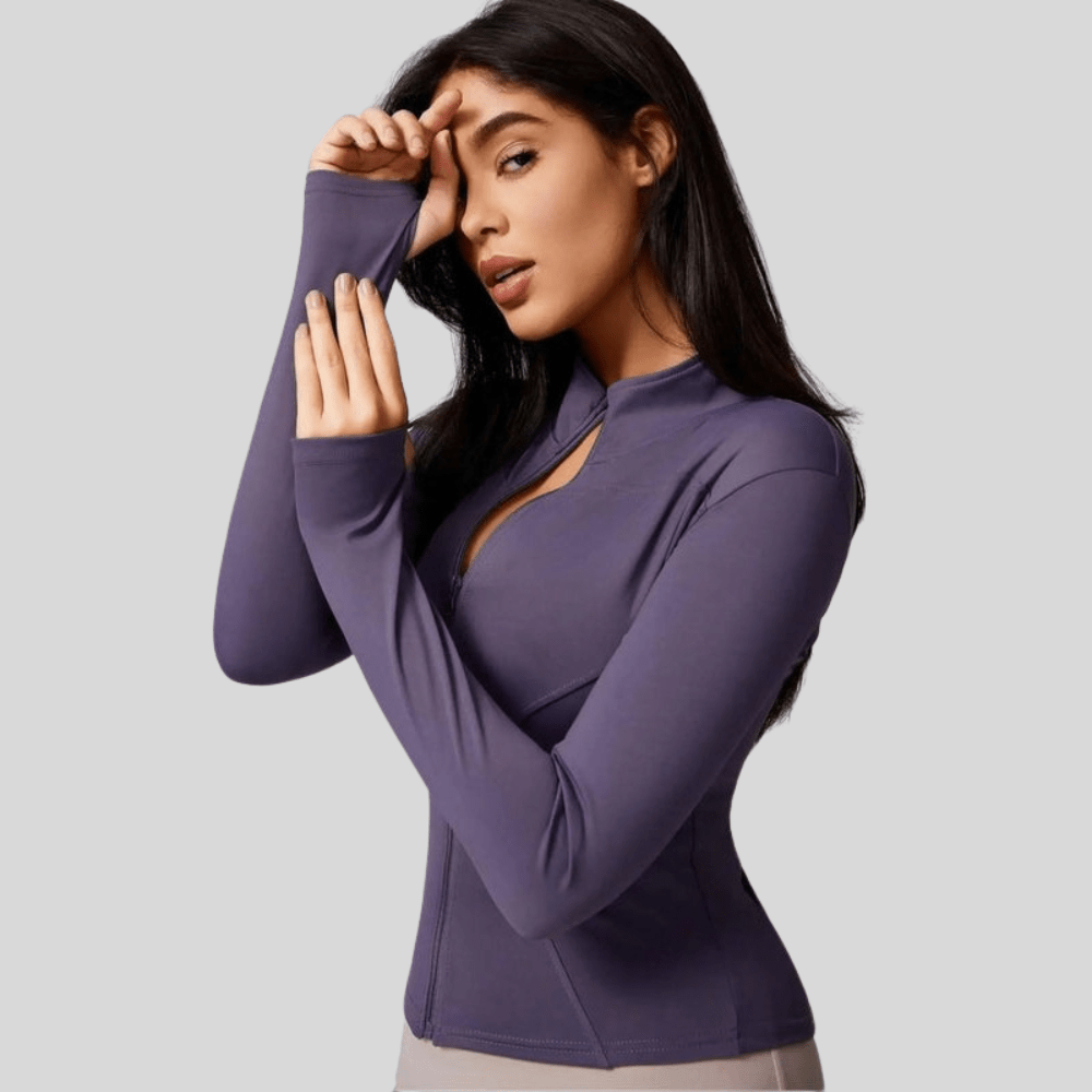 Slim Atmungsaktive Full Zip Jacke