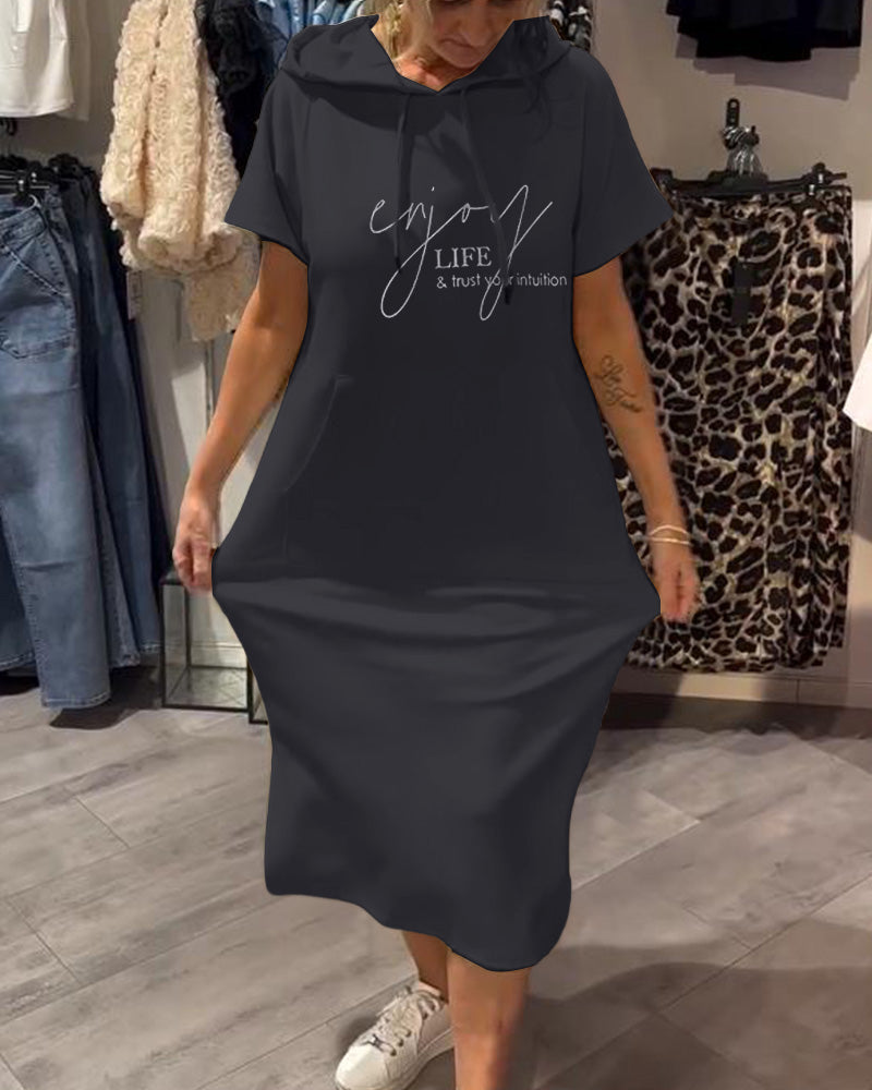 LORAVINE - Kapuzen Freizeitkleid