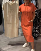 LORAVINE - Kapuzen Freizeitkleid