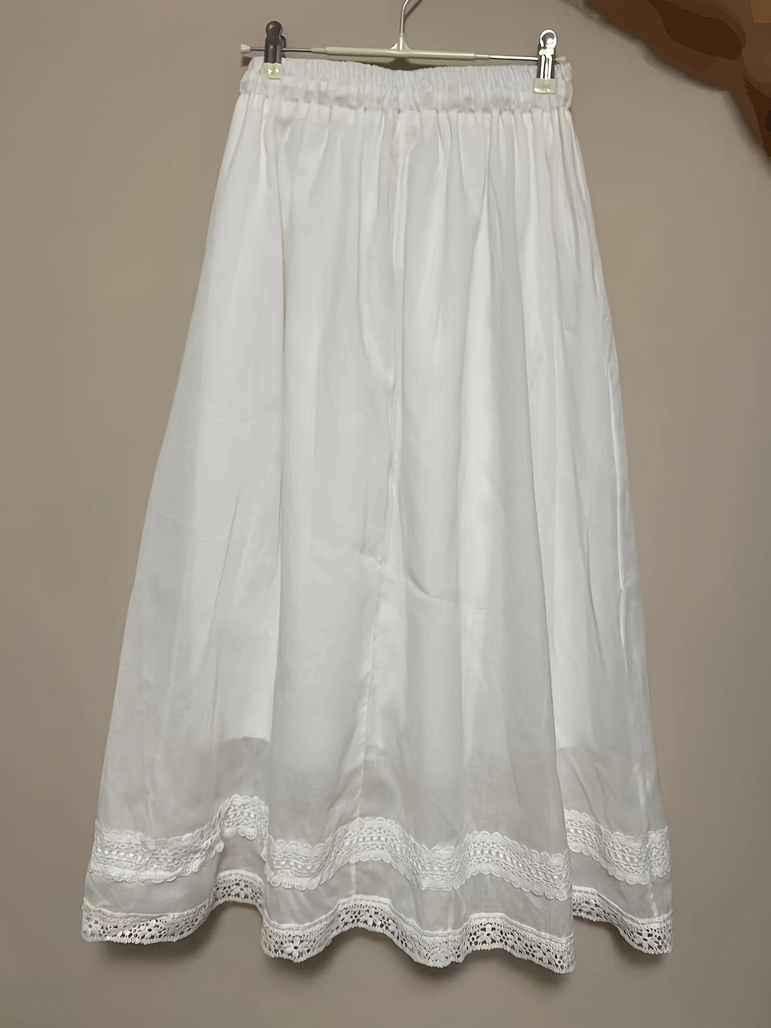 Damen Unterrock Vintage Romantisch Mit Spitzen-Details Für Den Sommer