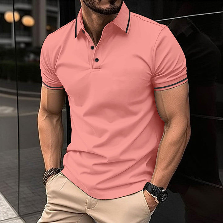 Lewis – Kurzarm-Polo mit klassischem Kragen für Herren