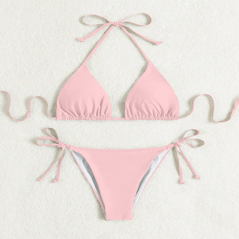 Donna – Bikinis mit Bindebändern in einfarbig