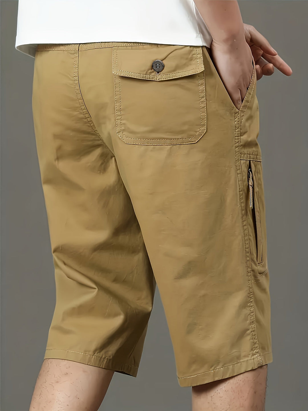 Herren-Bermudashorts mit Taschen für die alltägliche Freizeit