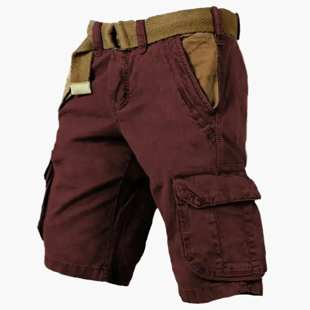Herren-Cargo-Shorts im Vintage-Stil und Cargo-Taschen