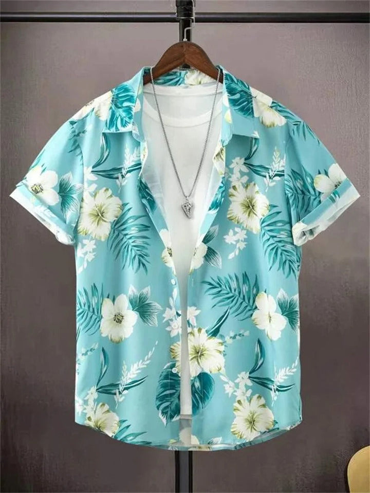 Tropisches 3D-Blumen-Hawaii-Hemd – Stil und Komfort in einem