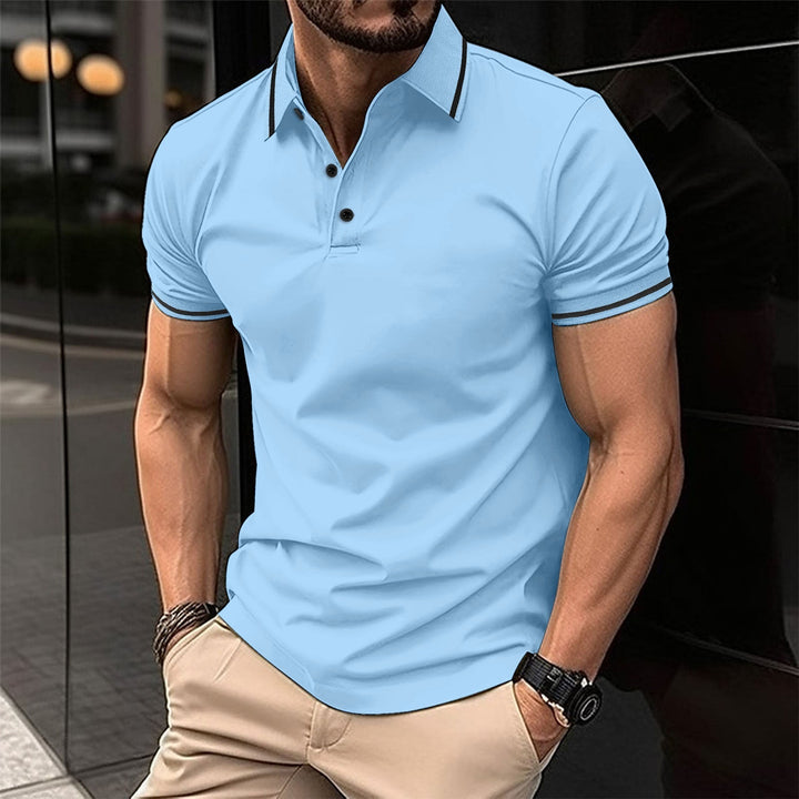Lewis – Kurzarm-Polo mit klassischem Kragen für Herren