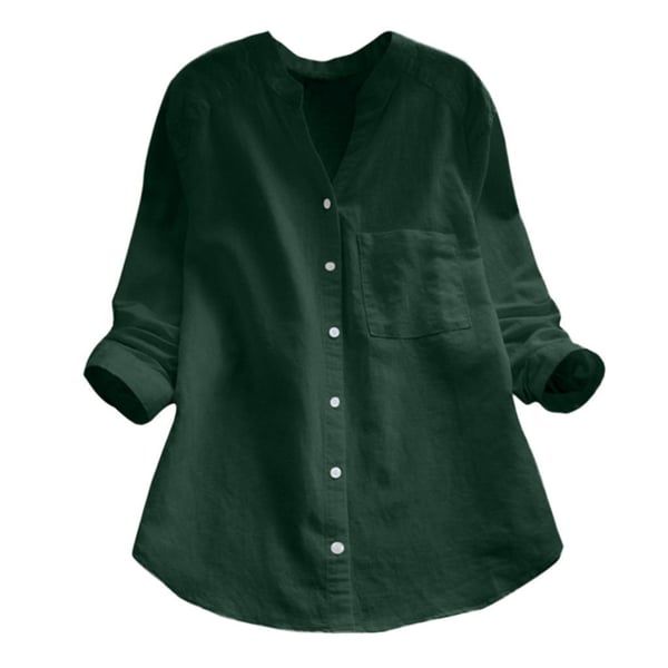 Bluse Damen Langarm Stehkragen