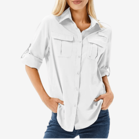 Atmungsaktive Wandershirt für Damen | Lange Ärmel