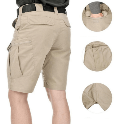 Outdoor-Shorts für Herren mit Multifunktionstaschen und Gürtel
