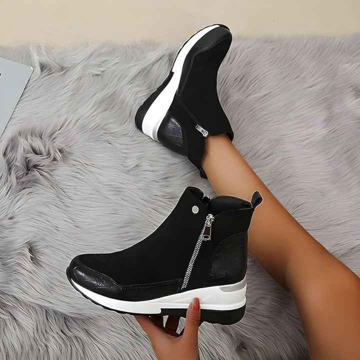 Orthopädische Leder Damen Stiefeletten - Emma