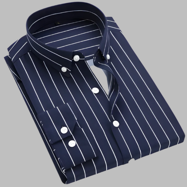 Herrenhemd aus kariertem Oxford-Material